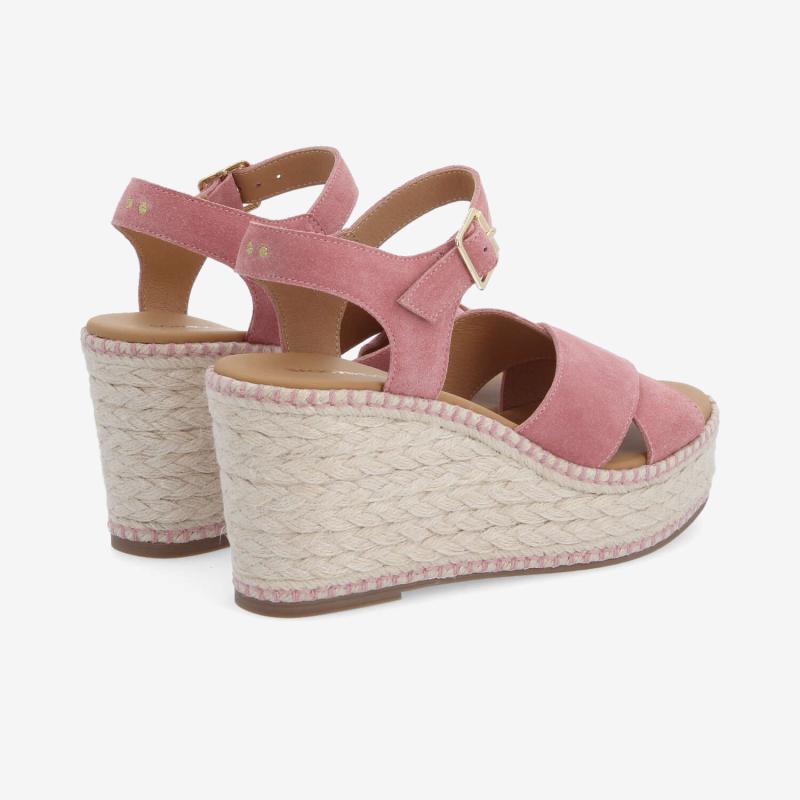 MINA SANDALE W - SUEDE - ROSE
